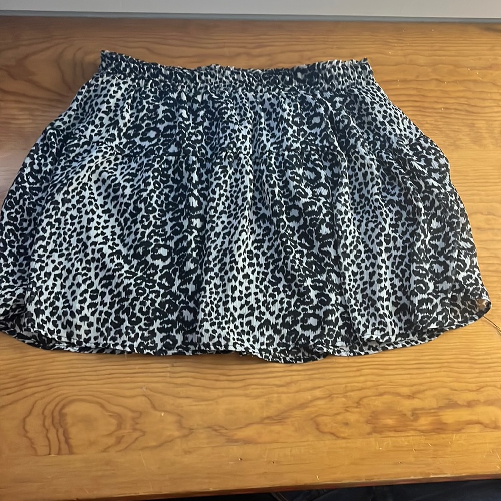 Animal print skirt